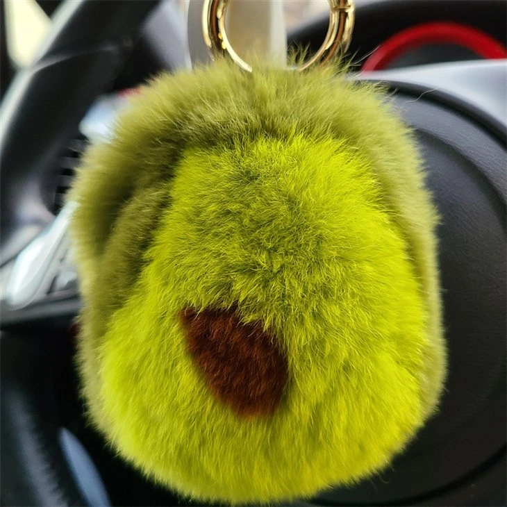 Gift Soft Animal Rex Rabbit Furry fur Pom Pom Ball Key Chain Accessories Keychains Gift Soft Animal Rex Rabbit Furry fur Pom Pom Ball Key Chain Accessories Keychains