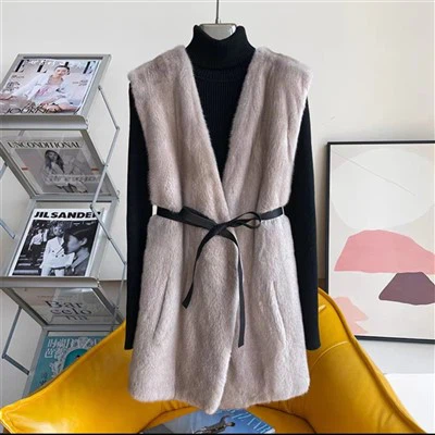 Abrigo de piel de visón de cuerpo entero